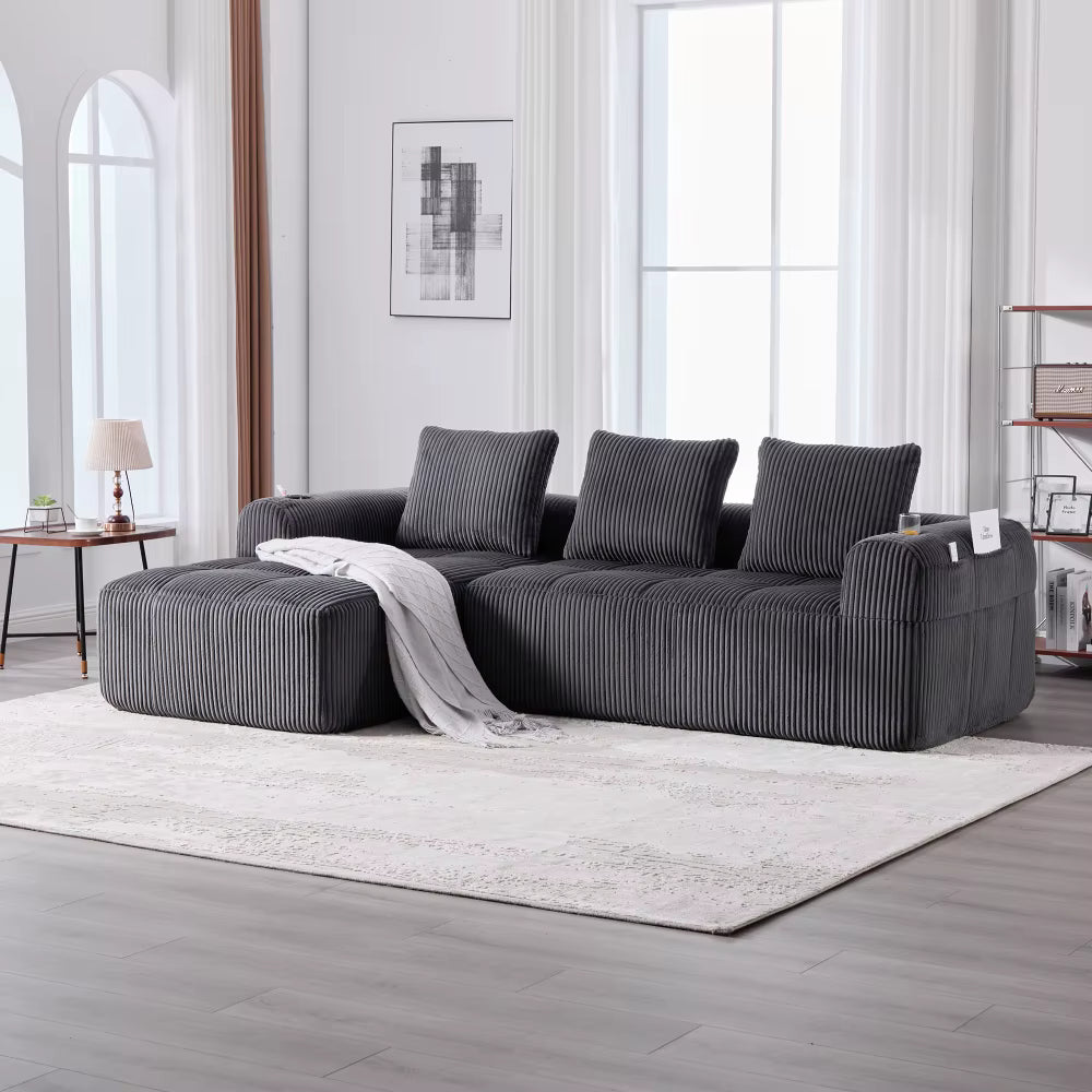 Canapé d'angle modulable 2 modules