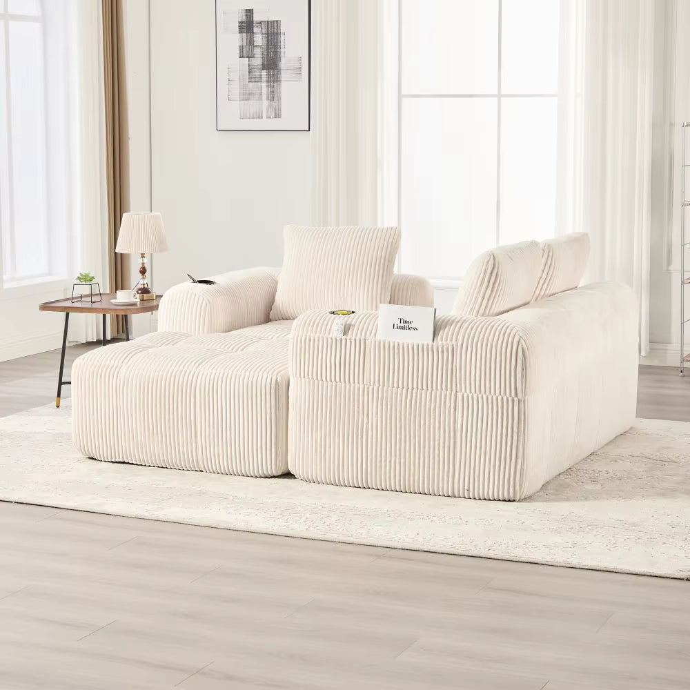 Canapé d'angle modulable 2 modules