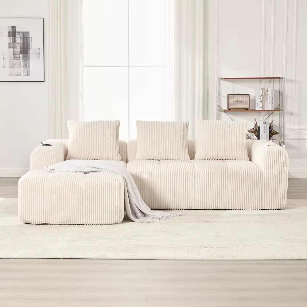 Canapé d'angle modulable 2 modules